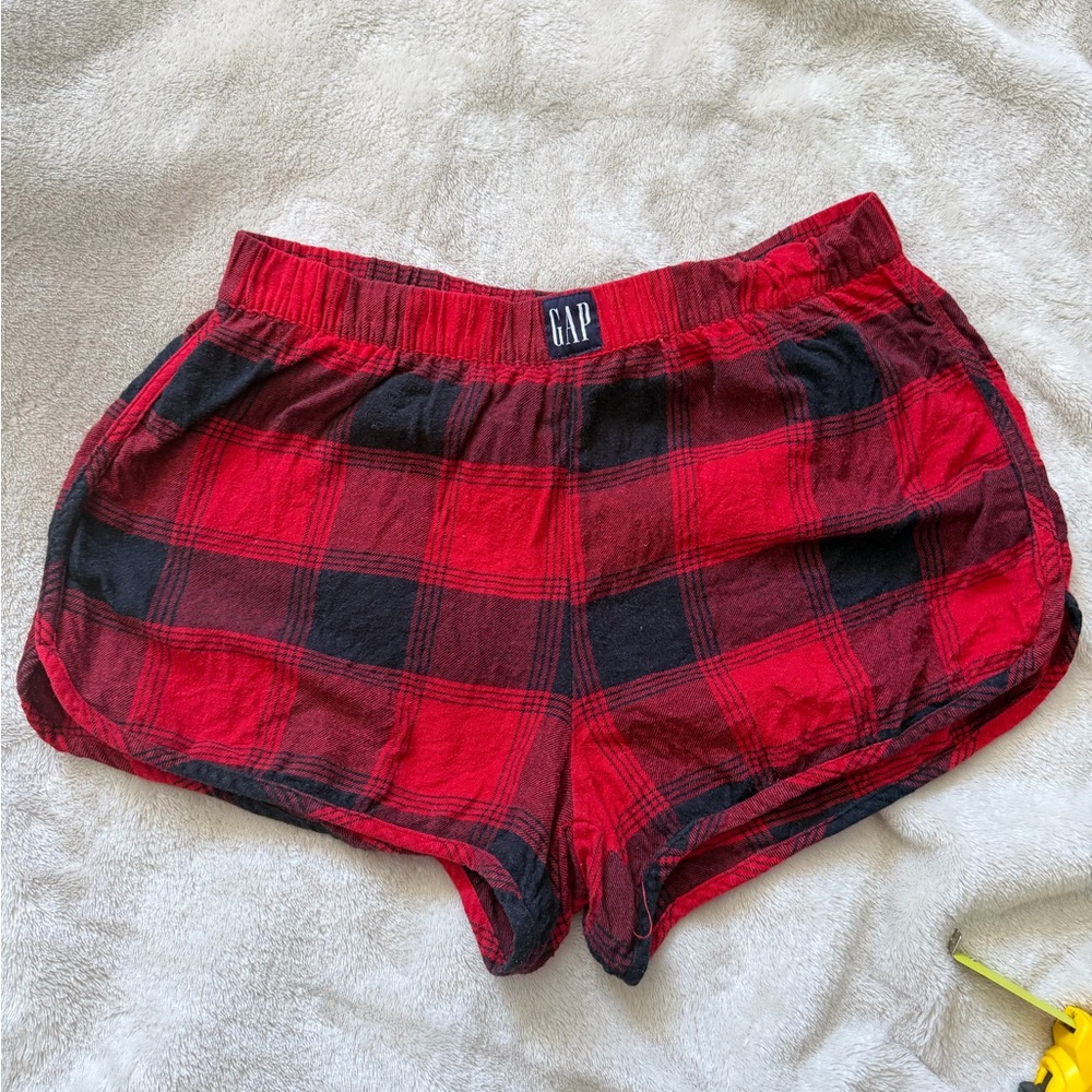 GAP Red and Black Plaid Boxers